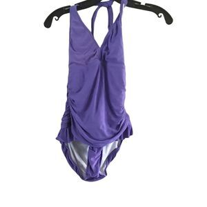 Xhilaration Girls Large Purple Bathing Suit
